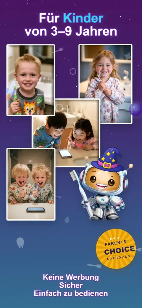 Für Kinder von 3–9 Jahren — Keine Werbung Sicher Einfach zu bedienen