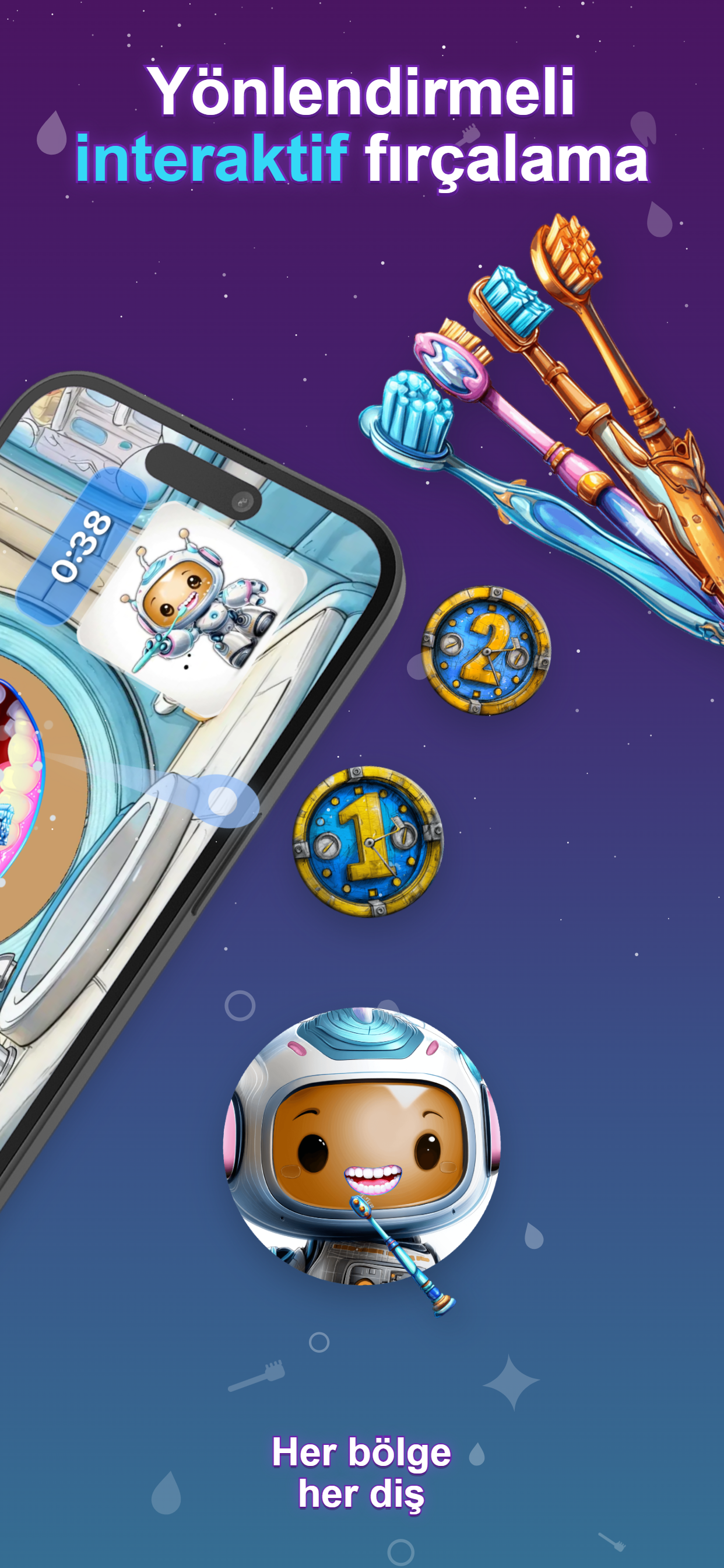 Ticko app guided tooth brushing screen